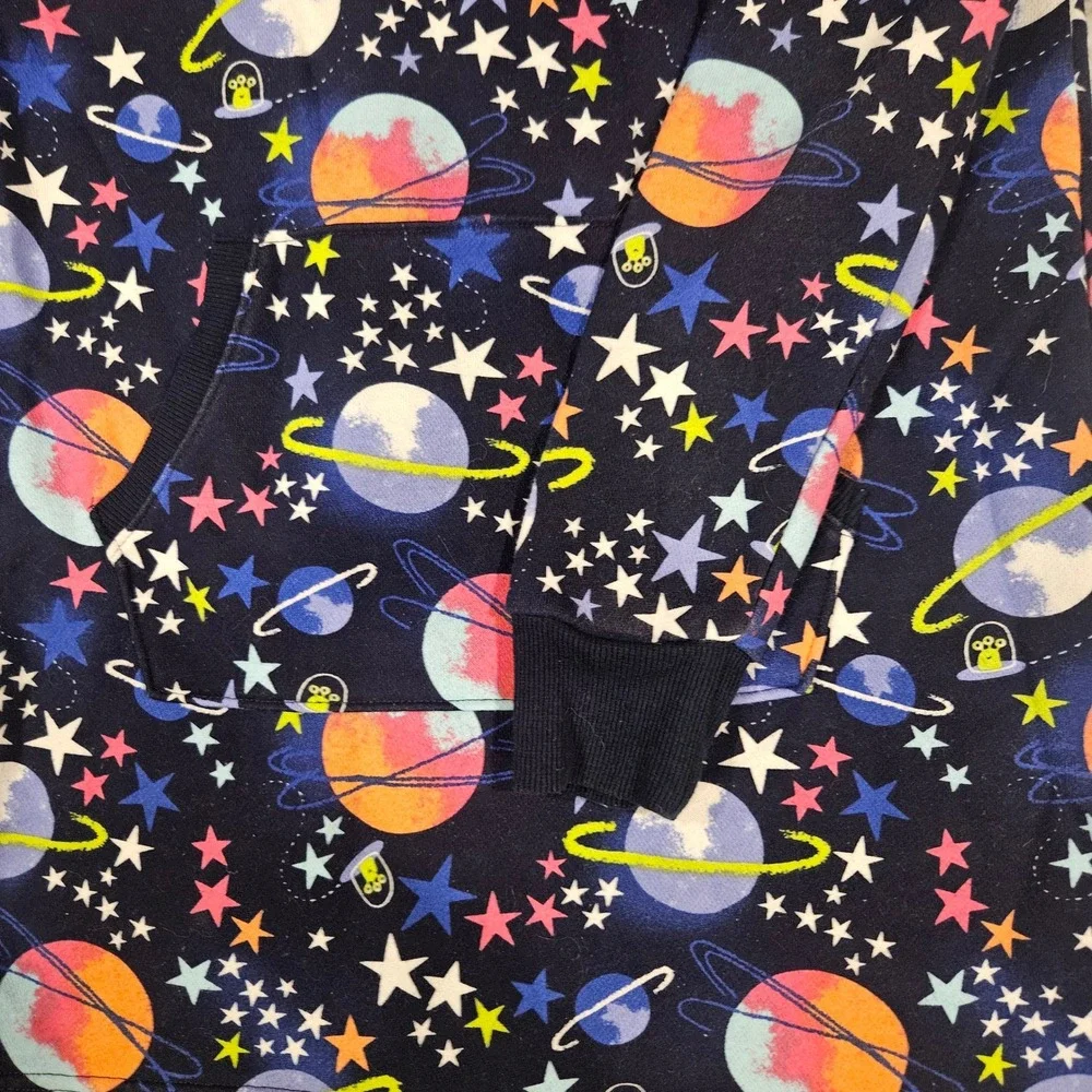 Spotted Zebra Kids‎ Space Planets Stars Hoodie Dress Girls Size large